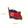 North Korean flag brooch