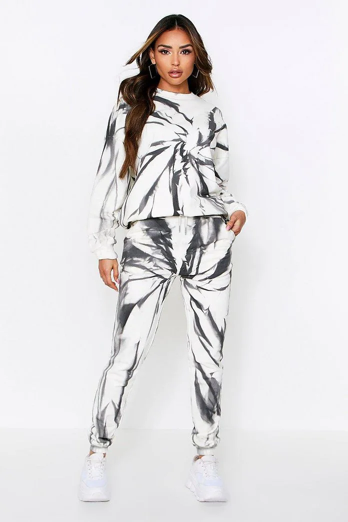 boohoo tie dye moletom com capuz