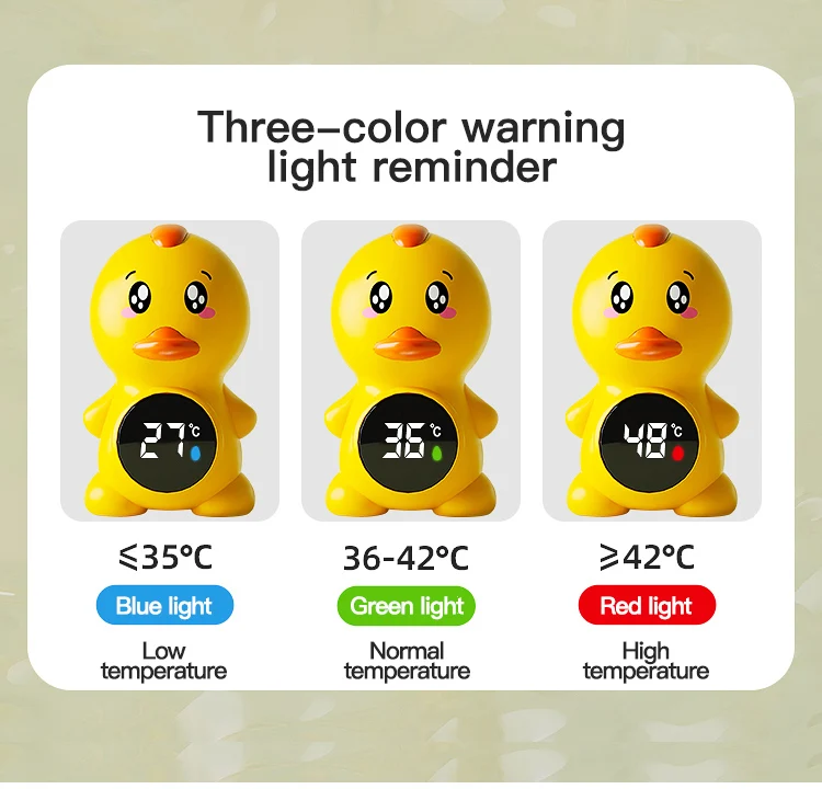 Duck Cartoon Digital Room Baby Bath Water Thermometer For Kids Children