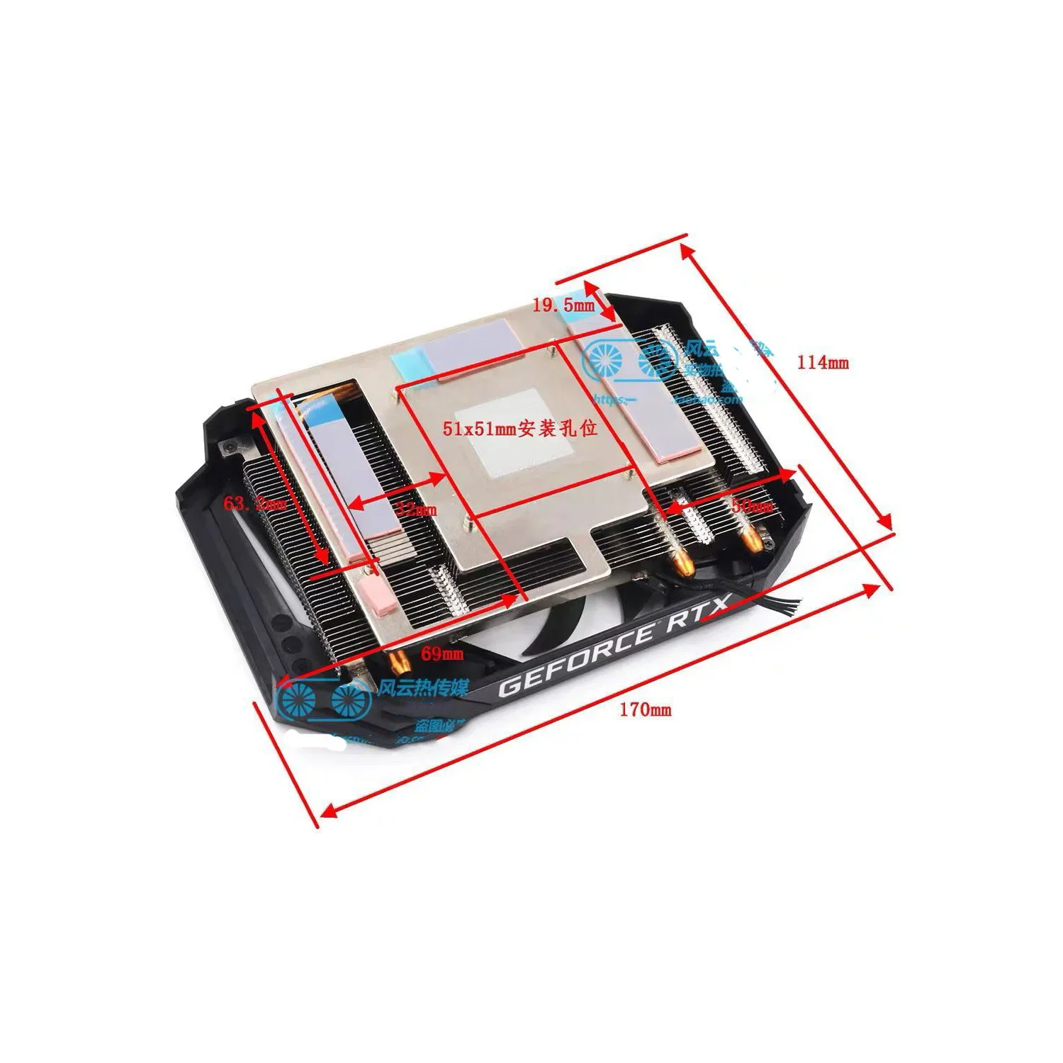 Gainward RTX 2060 GTX 1660 1660S 1660TI PEGASUS GPU Cooler Fan