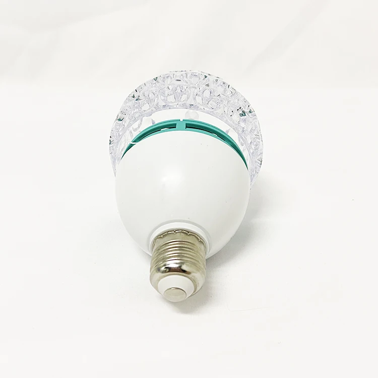 Colorful Auto Rotating Rgb Led Bulb Smart Stage Light Party Lamp Disco Crystal Magic Ball Club DJ Lights Lotus Rotating Lamp