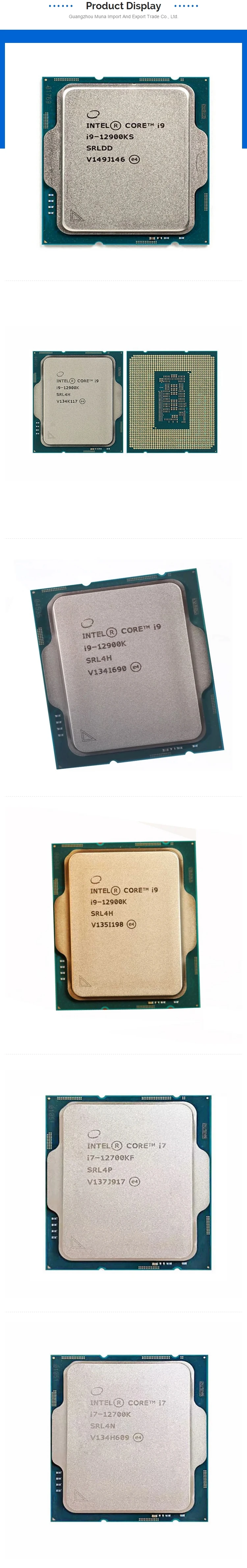 Cpu Processor 12900kf 12490f 12900ks 12900k 12900f 12700k 12700kf 12700 ...