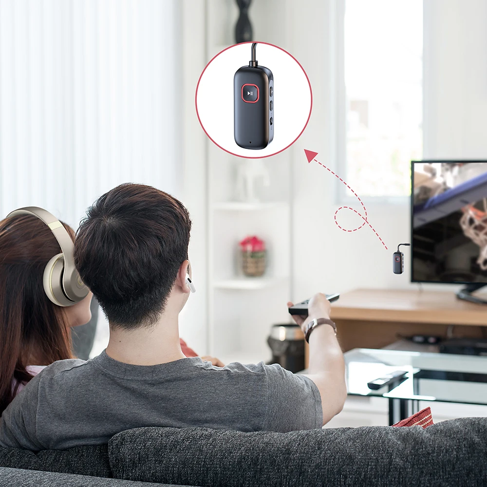 C49 Audio Connect Bluetooth Audio Receiver Transmitter for up to 2 Bluetooth Wireless Headphones