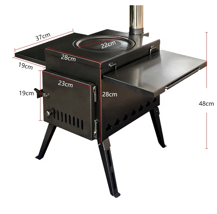 Folding Bbq Grills Multi Functional Mini Cooking Stoves Camping Wood Stove Picnic Carbon Steel Portable Outdoor Home Polishing