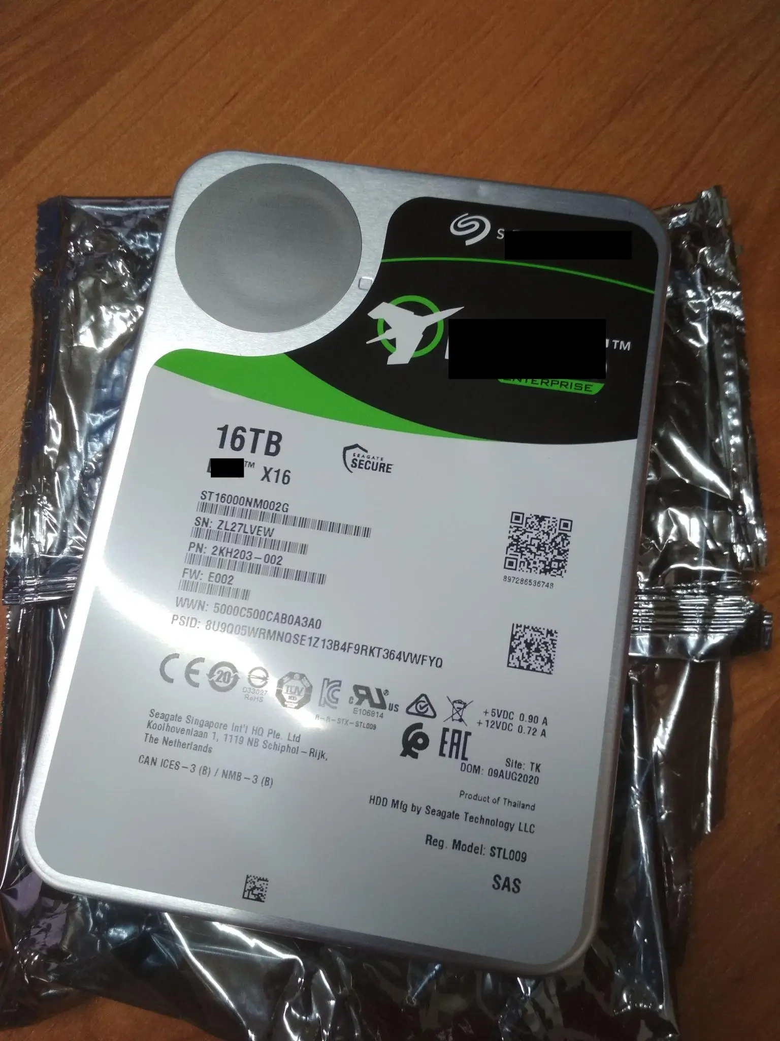 Source Original New ST16000NM002G For Seagate Exos X16 16TB