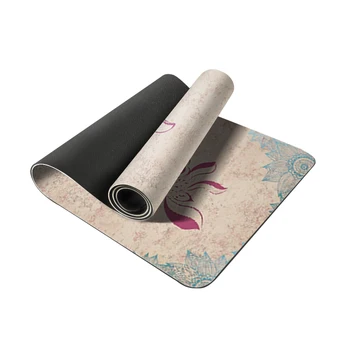 2020 best selling round biodegradable custom logo earthing ecofriendly green suede travel 2 mm yoga mats outdoor