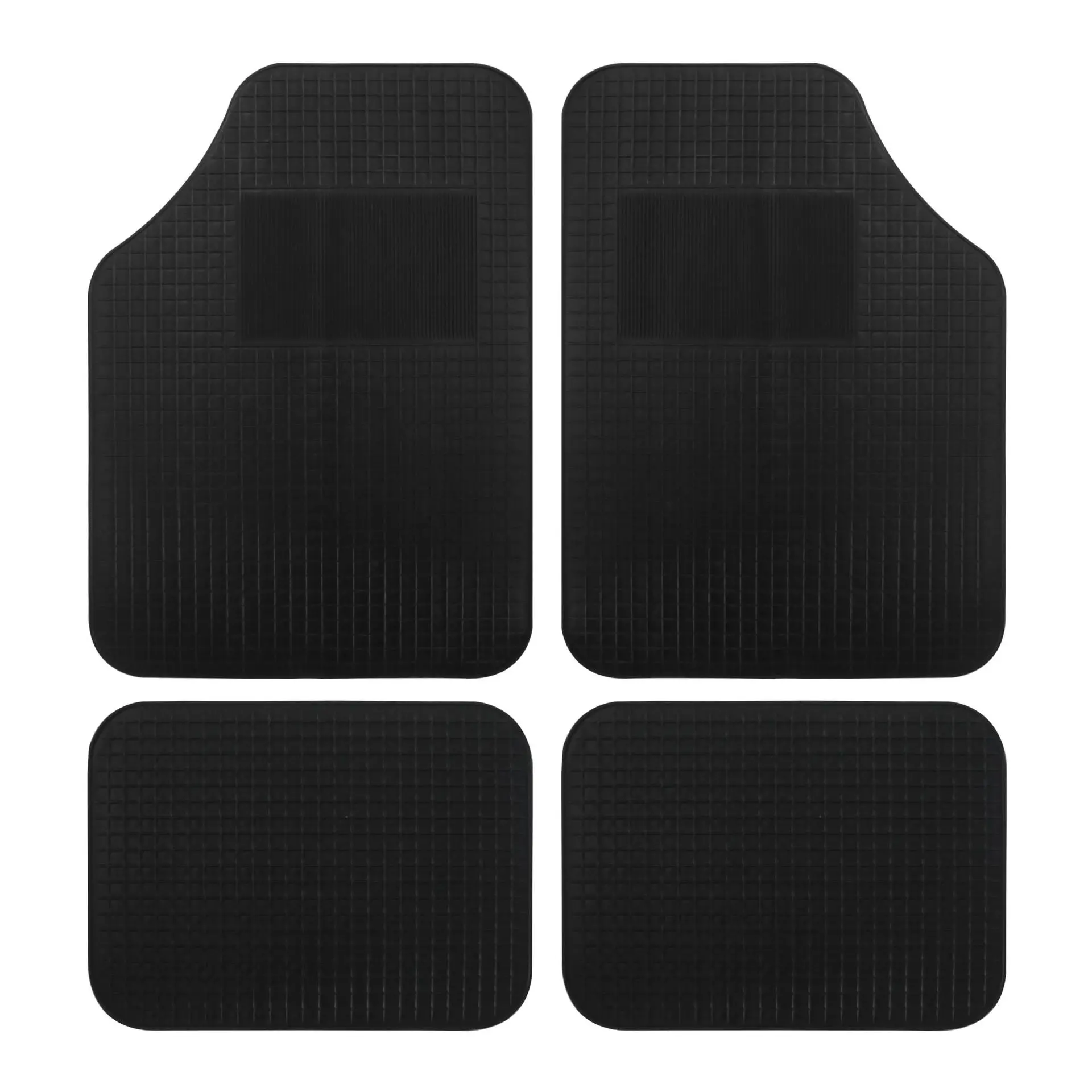 Suit For Universal Cars Pvc 4pcs Set Square Universal Waterproof Durable Car Antislip Mat Car