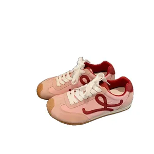 2026 Best-Selling Luxury Designer Unisex Sneakers Mesh Upper Flat-Design White Lace-Up Running Shoes All Seasons Breathable