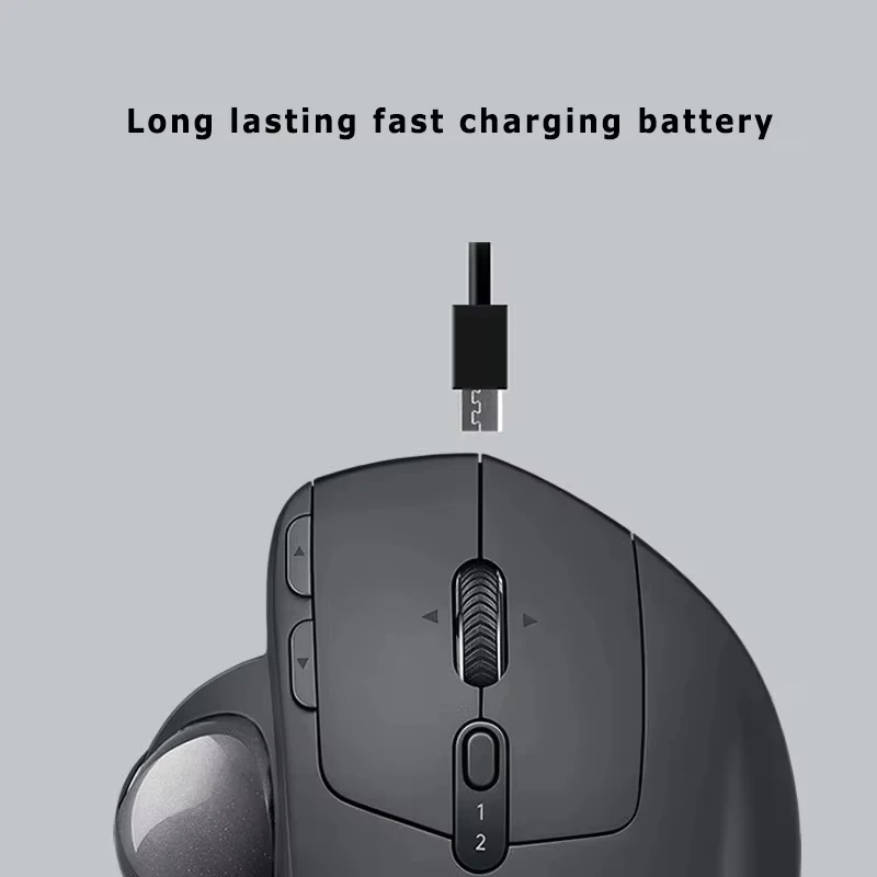 Logitech MX Ergo S Wireless Trackball Mouse Adjustable Ergonomic Design Rechargeable Blu aperçu 6