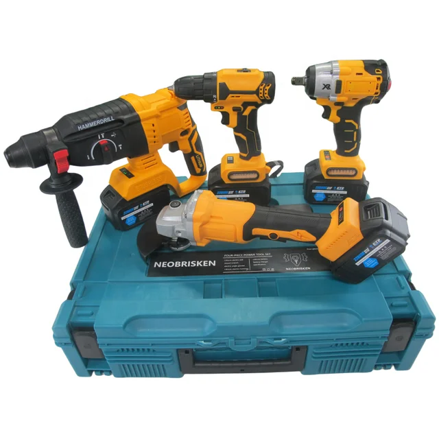 NEOBRISKEN Portable Cordless Electric Power Drill Set Handheld Screwdriver Electric Wrench OEM Customized Included Power Tools