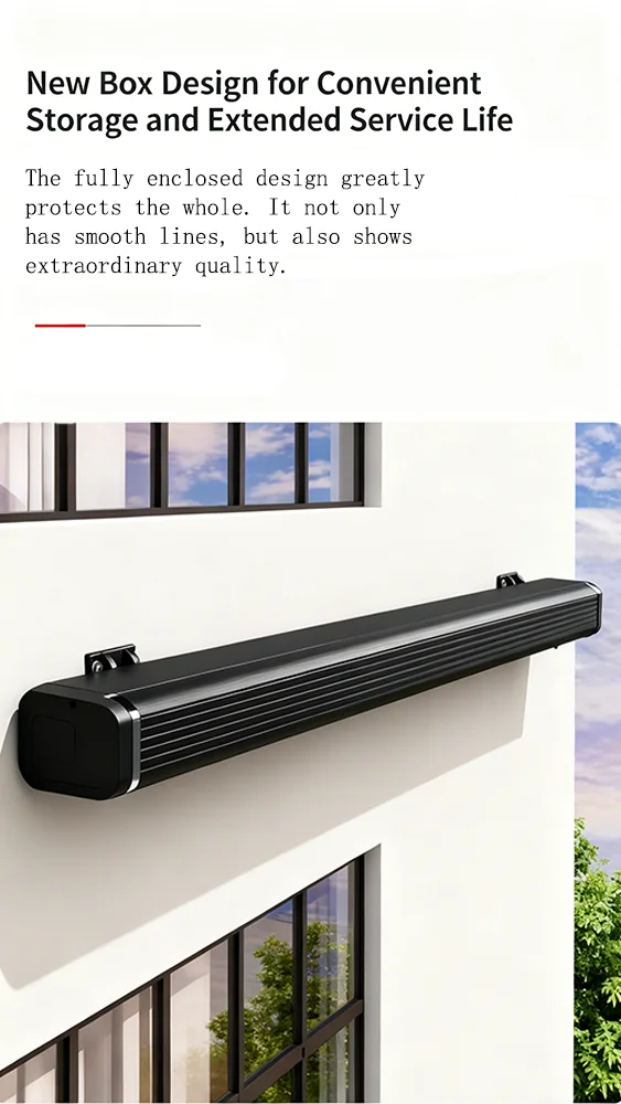 Factory Direct Aluminum Full Box Retractable Sunshade Balcony Electric ...