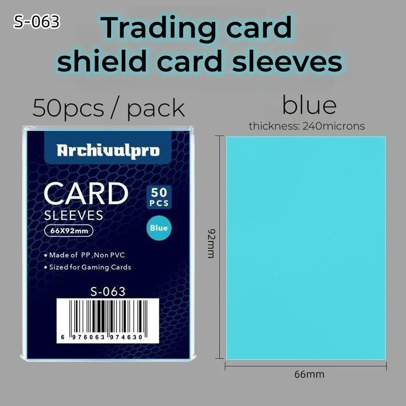 index card sleeves 41x63 mm, 100 pcs standard card sleeves