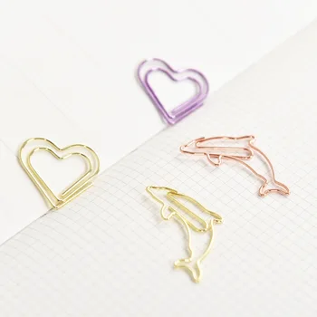 Cute Paper Clips Colorful Small Paperclips, Rust-Resistant Stainless Steel Wire Mini Office Supplies for Women Office