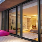 Doors Door WANJIA Aluminium Double Tempered Glass Sliding Doors High Quality Energy Efficient Sliding Door