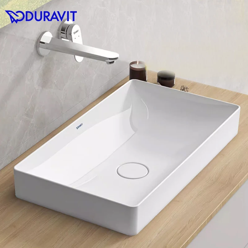 Duravit Modern Square Thin Ceramic Wash Basin 235560 Official