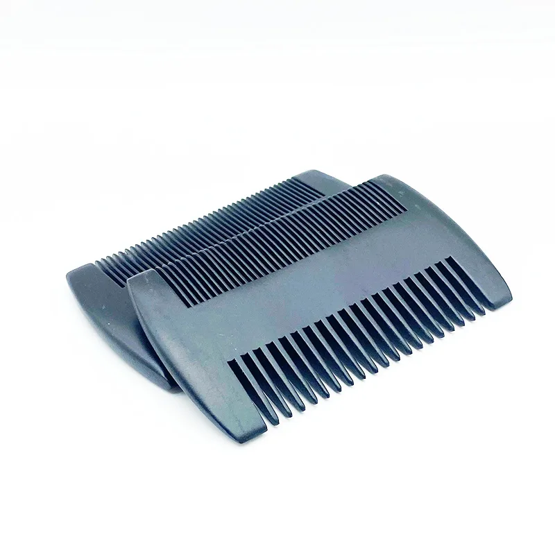 Personalized Anti Static Detangling Custom Double Teeth Wooden Mustache Comb Beard Pocket Comb
