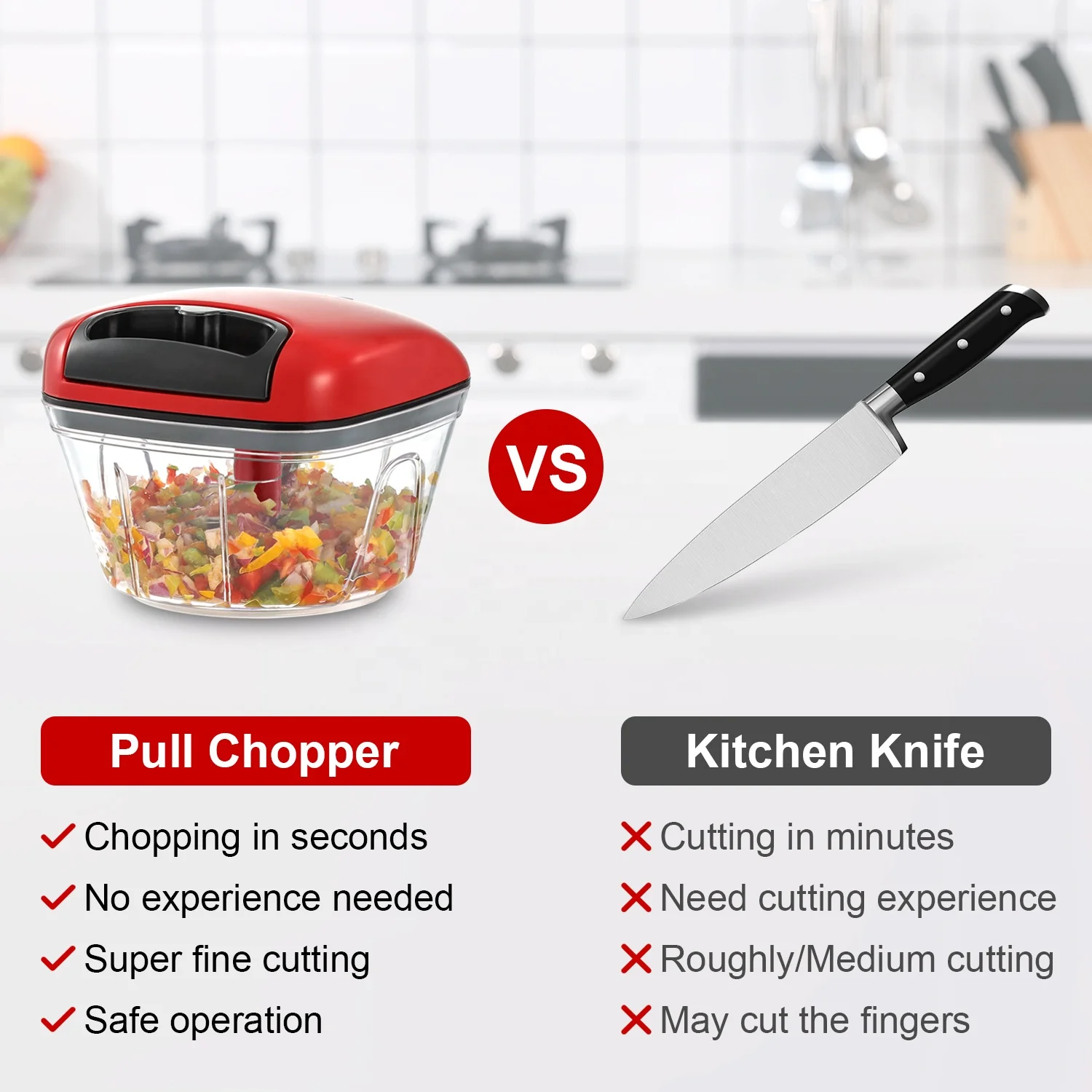 Multi Function Mini Manual Blender Hand Pull Meat Garlic Chopper Quick Press Nut Onion Salad Vegetable Cutter Veggie Chopper