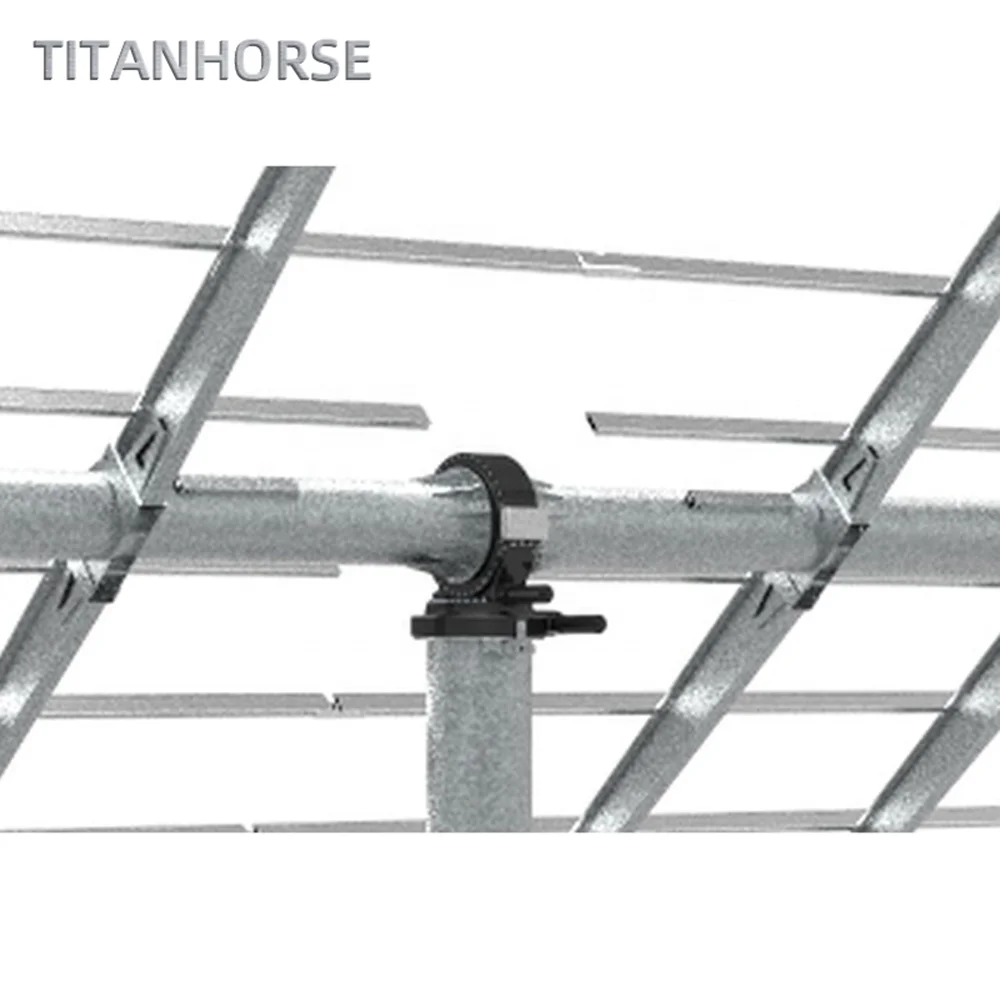 Двухосевой поворотный привод Titanhorse с двигателем 12 В/24 В постоянного тока для системы солнечного трекера