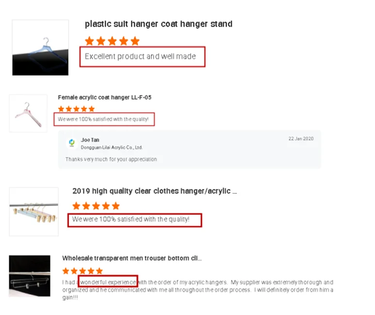 one hundred kinds crystal clear acrylic clothes hanger manufacturer