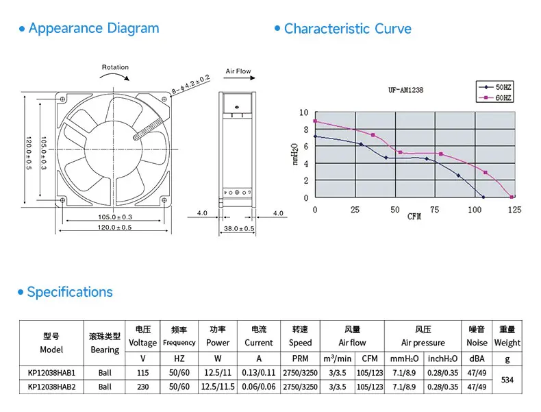 Ball Bearing, FS120, 120x38, 12cm, Plastic - detail 6
