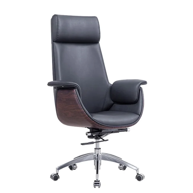 Leather Chaise De Bureau Swivel Ergonomic Executive Office Chair Conference Chair Luxury Office Furniture