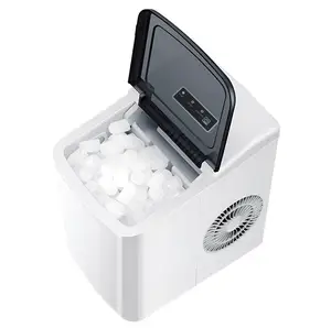 Electric Ice Maker 10-20kg/day for Household or Hotel Use with Plastic Housing Ice Bags Basket Bullet Ice Energy Efficient