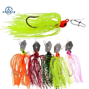 CHEERY High Quality 8CM 11.4G Chatterbait Lure 120mm Spinner Jig with Rubber Skirts for River and Stream Fishing – Soft Lure – view 2