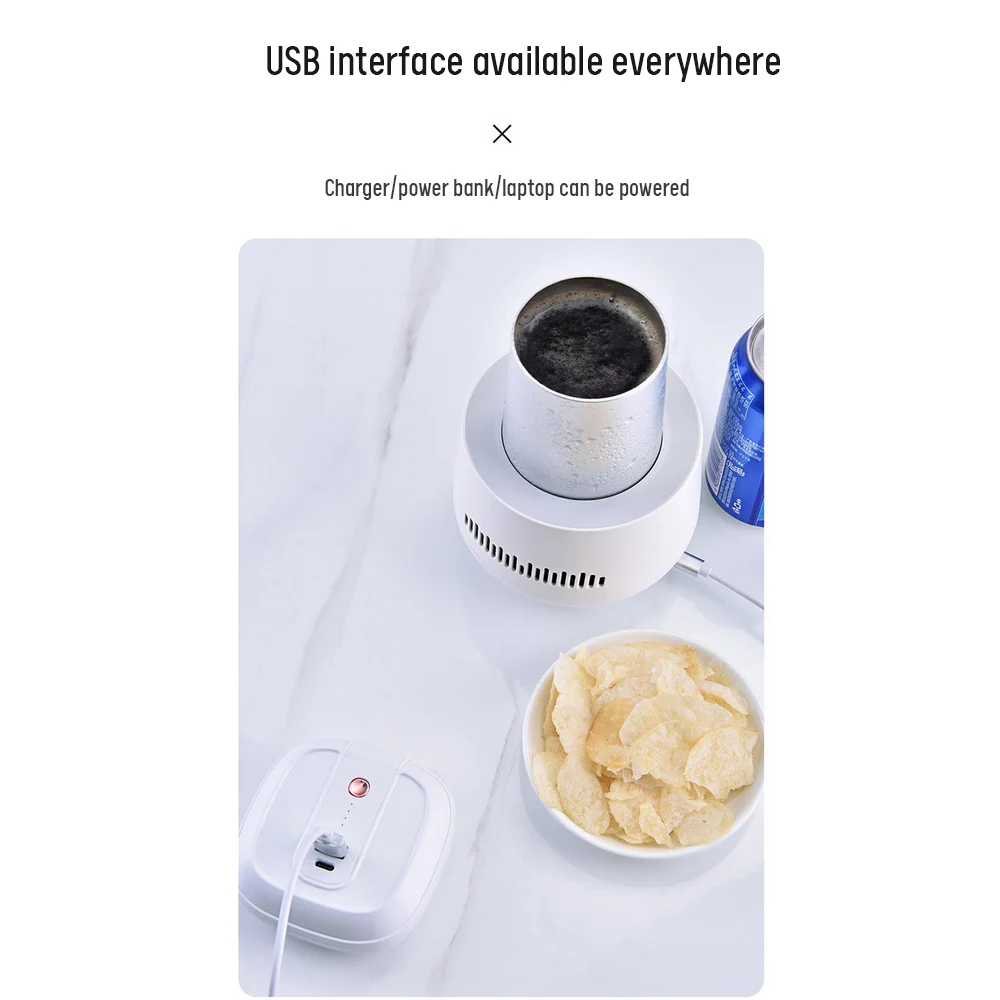 USB Refrigerator Beverage Fast Cooler Cup Electric Beer Bottle Can Water Soda Drinks Cooling Mug Ice Car Home Refrigeration Cup