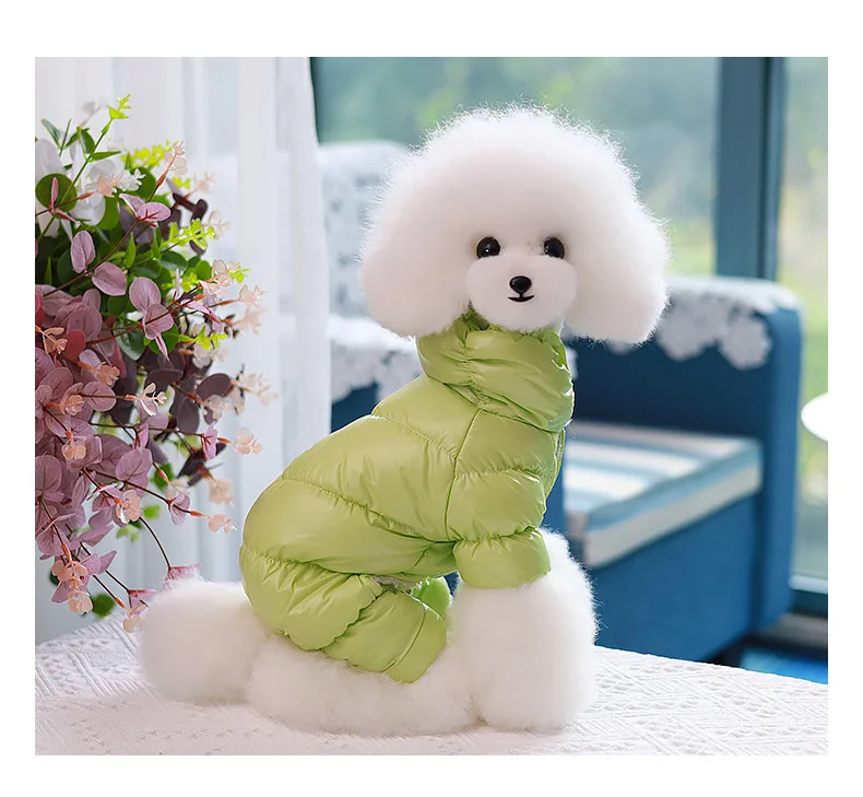 Best Selling Luxury Pet Clothes Dog Coats Wholesale 7 Colors Winter Thick Warm Windproof Pet Jacket For Puppy Teddy P