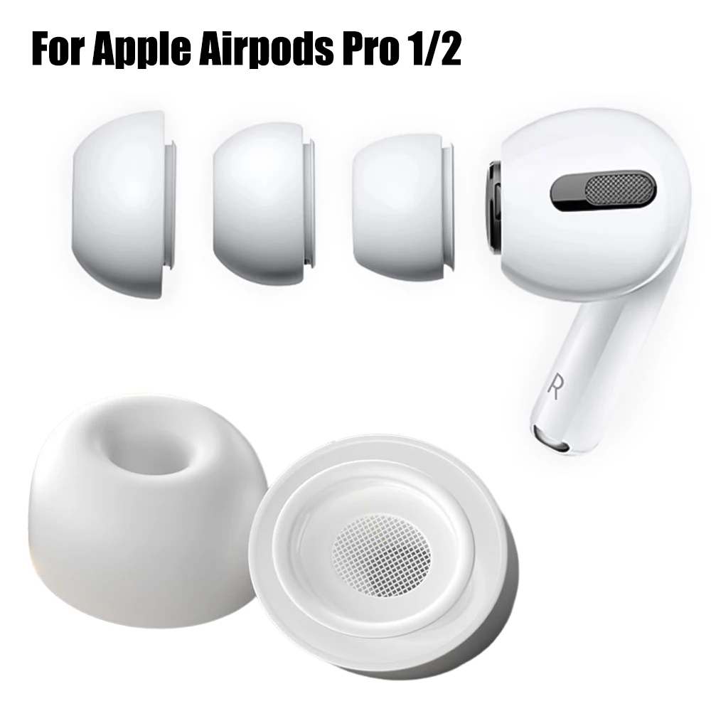 Soft Silicone Ear Tips For Airpods Pro 1/2 Protective Earbuds Cover