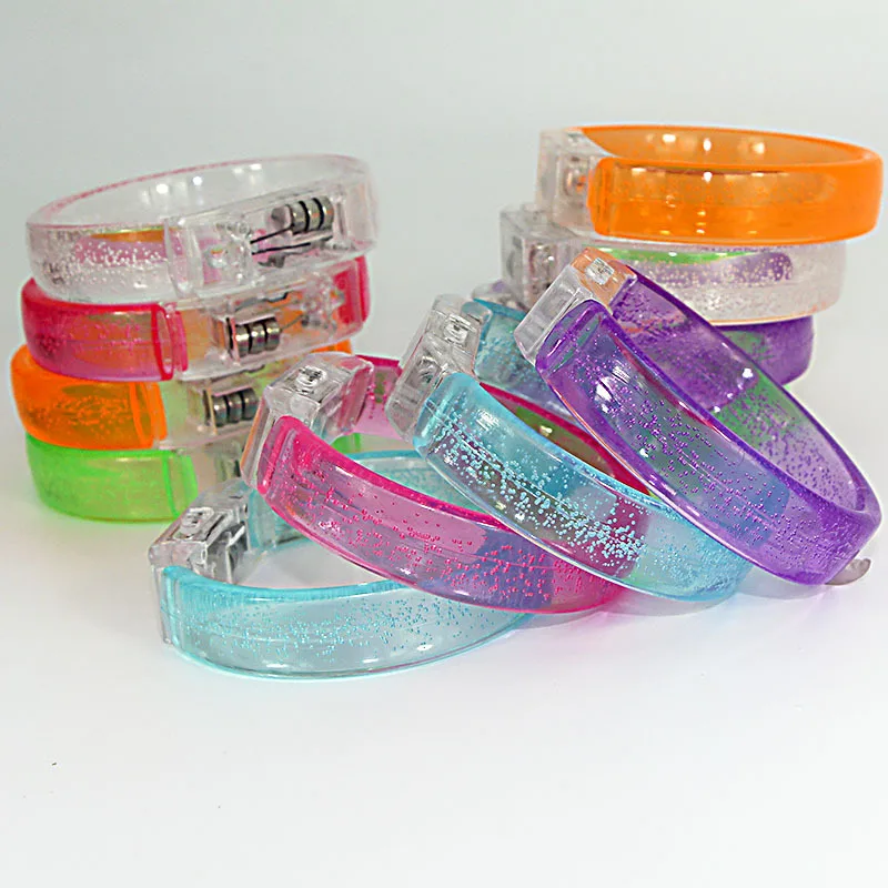 Bracelet lumineux LED 8-64 pièces, bracelet lumineux pour poignet, bracelet sportif clignotant, bracelet lumineux dans le noir, accessoires de fête  15
