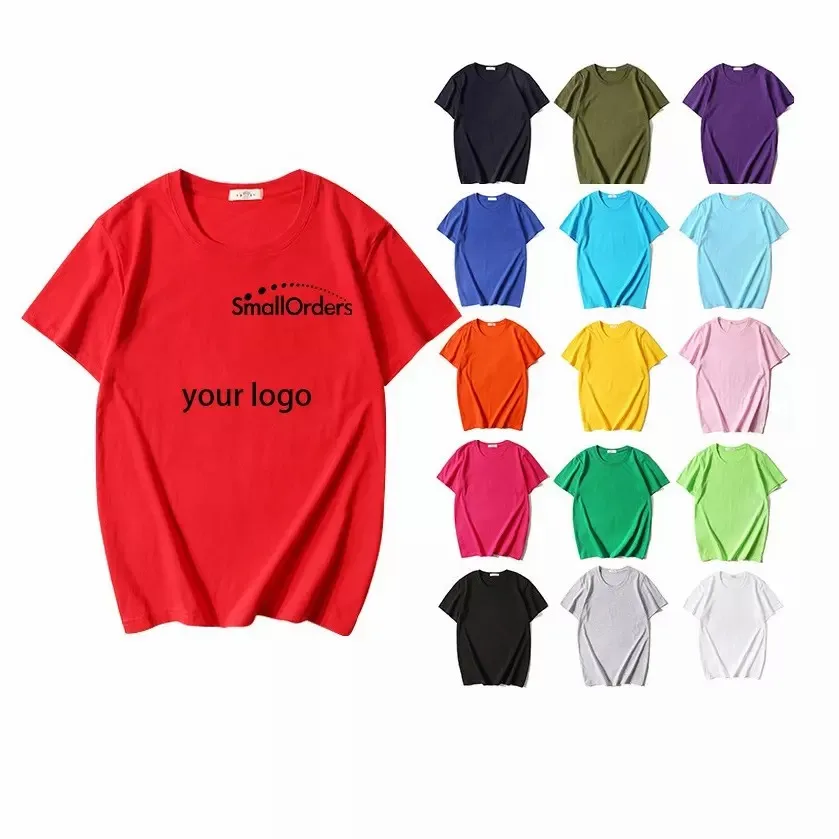 SmallOrders Hot summer company organizes outdoor activities customized pattern color promotional T-shirts Apparel