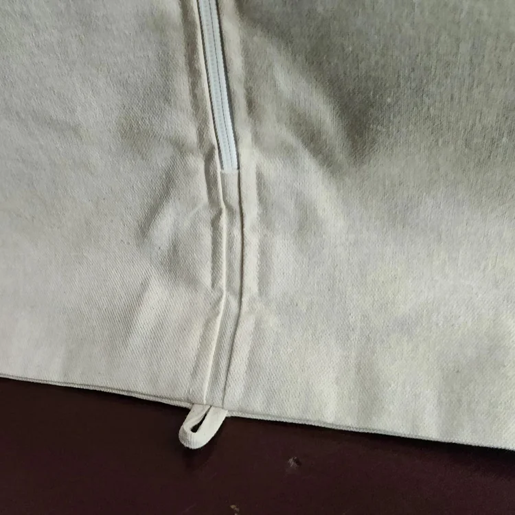 Factory BSCI Customized  100% Cotton Garment Bag T-shirt Bags With Window Storage Jackets Suits Tops Sarees Blouses Dresses