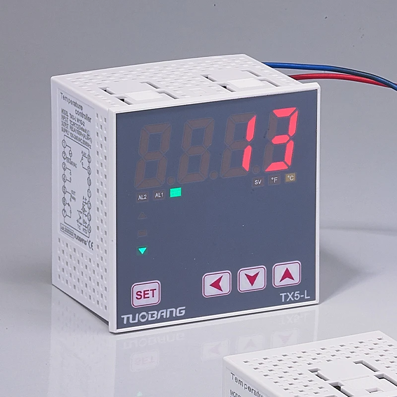 TX5-S/M/H/L/W Single-Row LED Display Smart PID Thermostat K/E/PT100 Type Industrial Temperature Controller for Packaging Machine