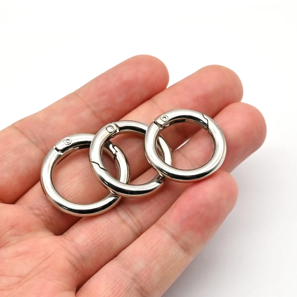 25mm Spring O Ring Round Carabiner Snap Hook Fashion Accessory