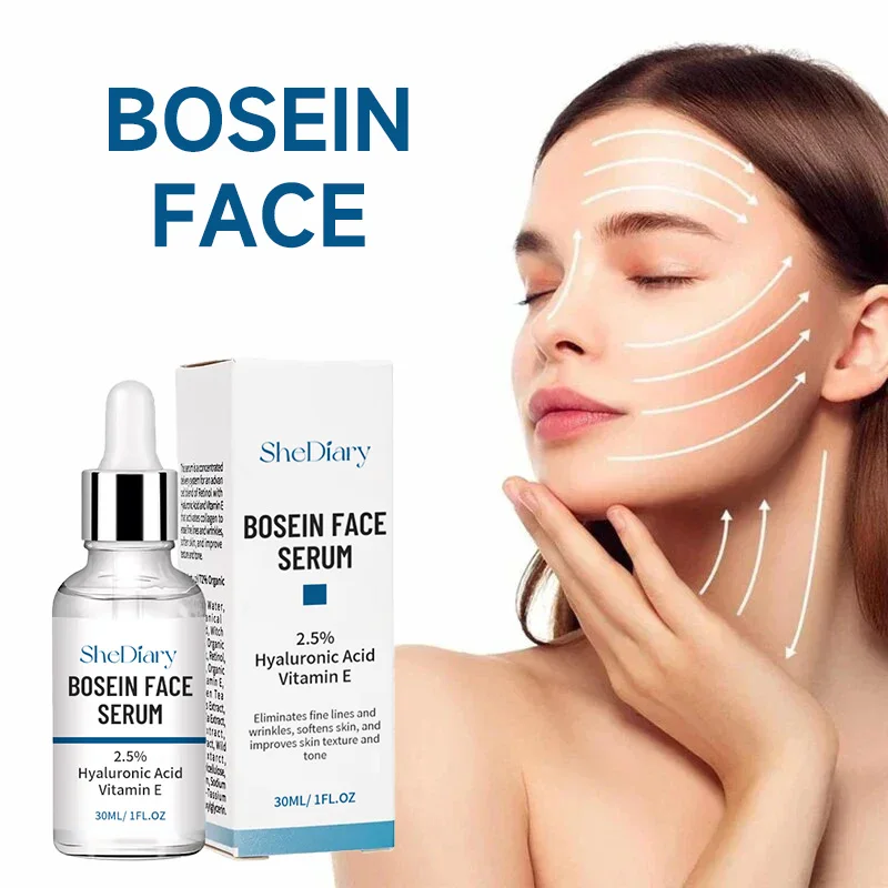 SheDiary OEM ODM Factory Boseine Hyaluronic Acid Vegan Anti-Aging and Anti-Wrinkle Face Serum For Deep Hydration Facial Serum