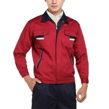 OEM Serive Low MOQ Customized Long Sleeve Engineering worker coats and jacket uniforms clothes men work wear