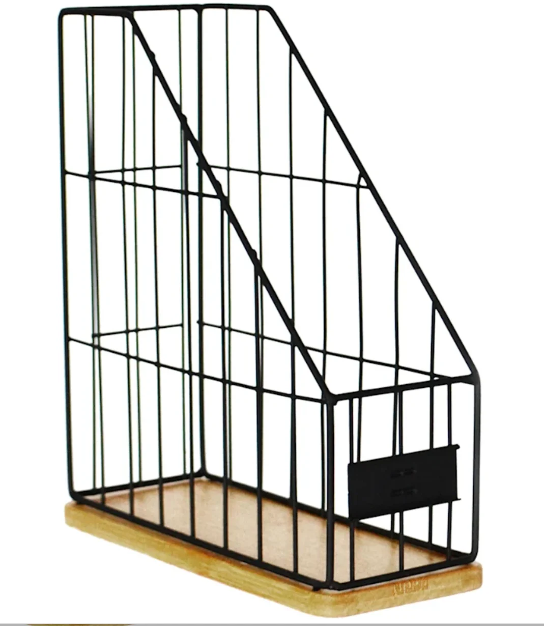 Офисный поставщик, настольный металлический и деревянный органайзер для хранения документов