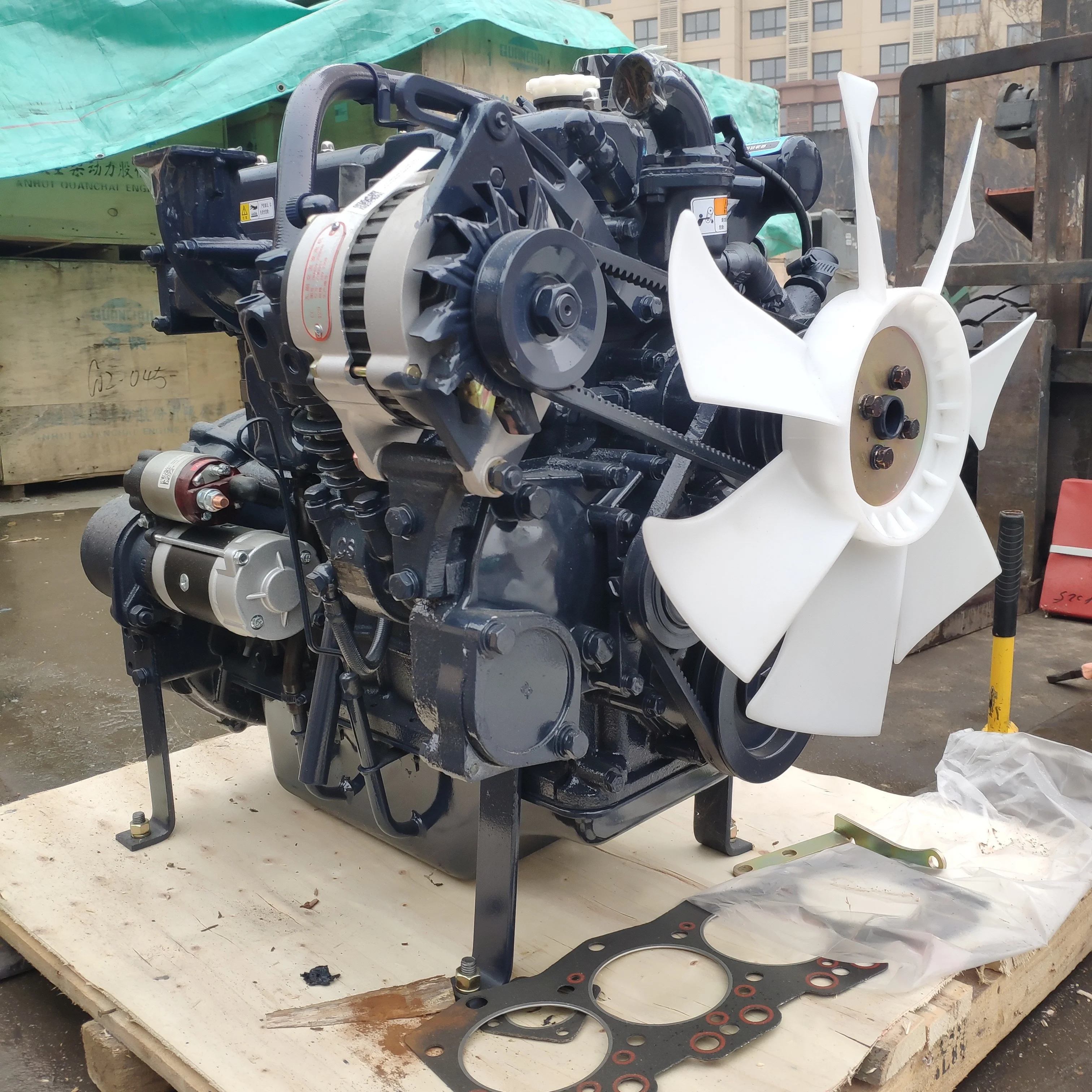 Changchai ZN490B 4-Cylinder Diesel Engine for Wheel Loaders