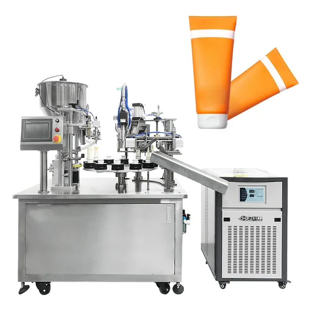 Automatic hot air cream tube sealing machine toothpaste lotion grease tubes filling seal machines