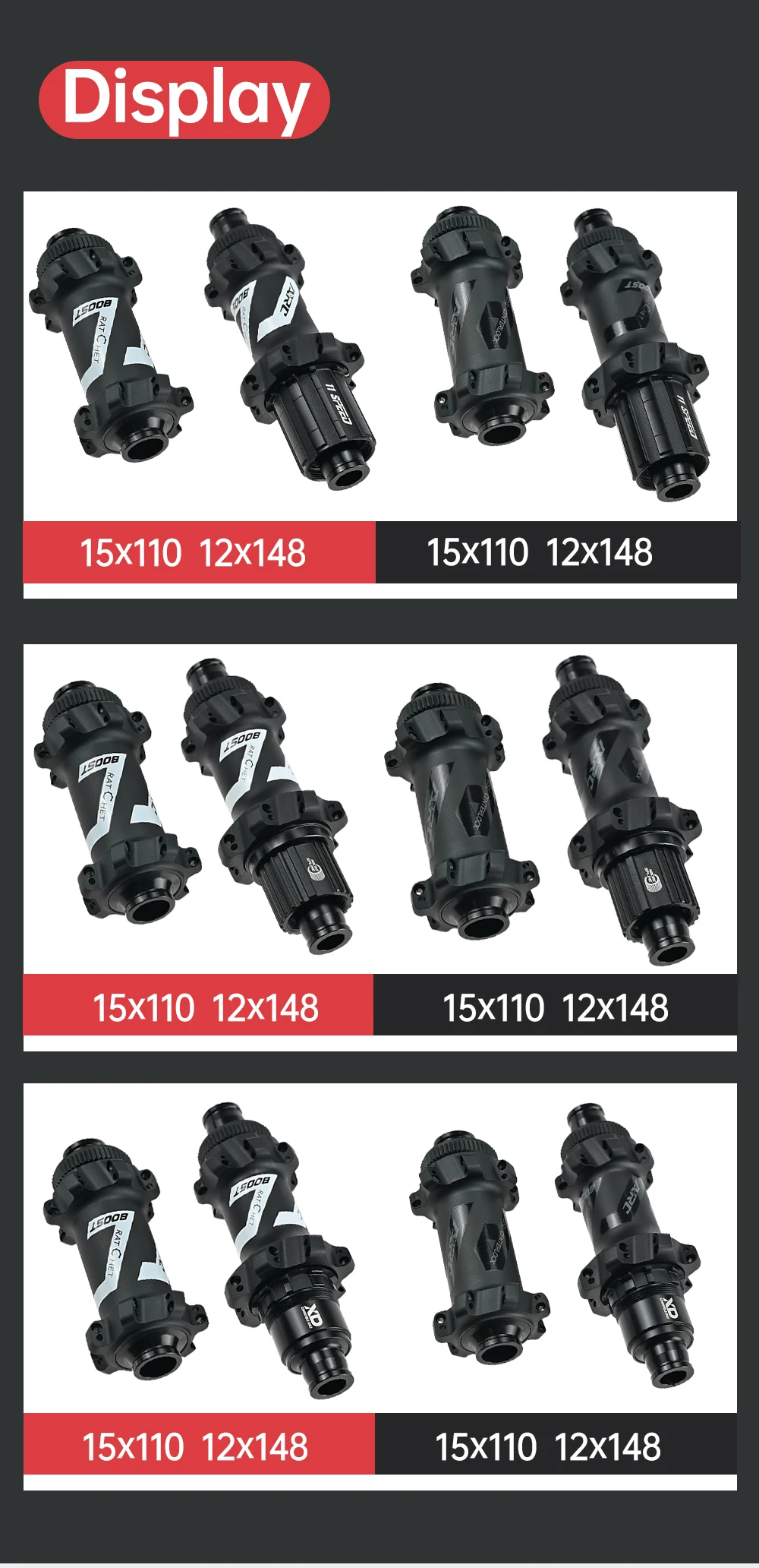 New Arrival Bicycle Accessories Aluminum Alloy 11s/12s/xd 12s Mtb Hub