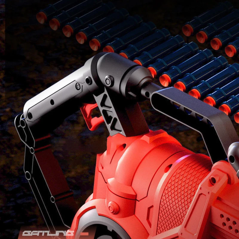 Toy Guns Soft Bullet Automatic Electronic Plastic Soft Bullet Foam Dart Gatling Safe Toy Nurf Gun With Shell Ejecting Chain
