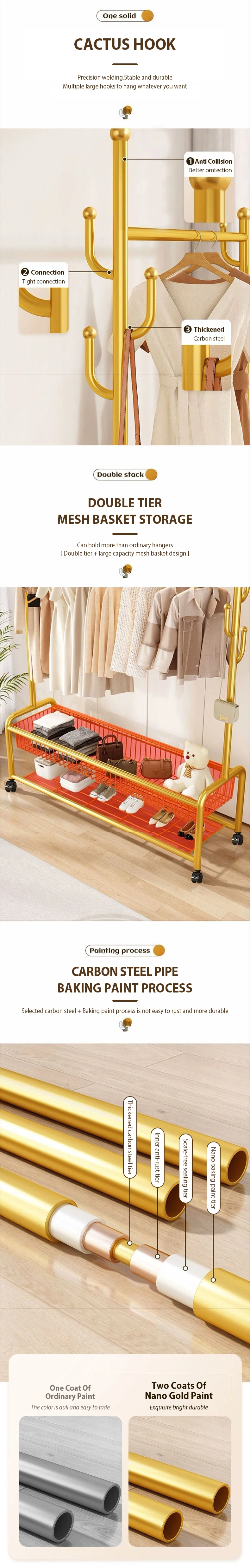 Nova Chegada Modern Wall Metal Coat Rack Design Moderno Metal Simples Sapateira De Armazenamento Com Cabide