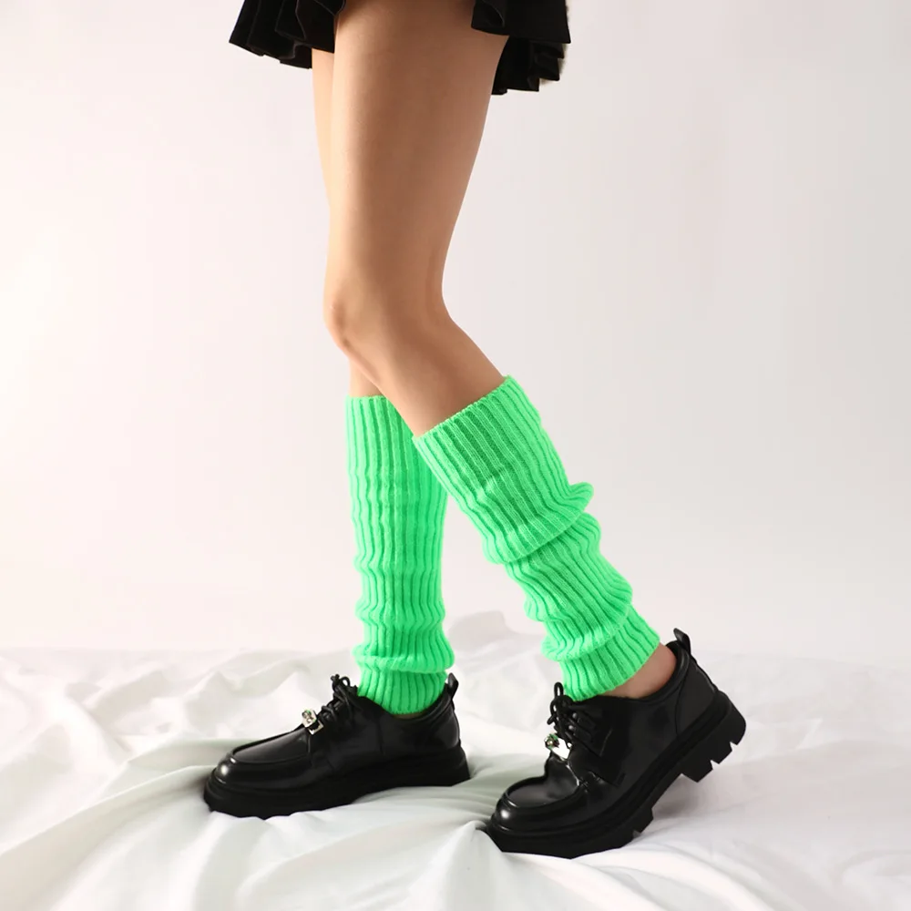 Acryl Leg Warmers Für Damen – 80s Style, Neon-Farben, Für Tanz, Ballett & Partys