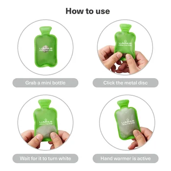 Gel handwarmers | Leuke snel verwarmende winterhandwarmer | Draagbare herbruikbare gel-warmtepakketten | Klik warmtepakketten voor handen | Perfect voor thuis en buiten gebruik bij koud weer
