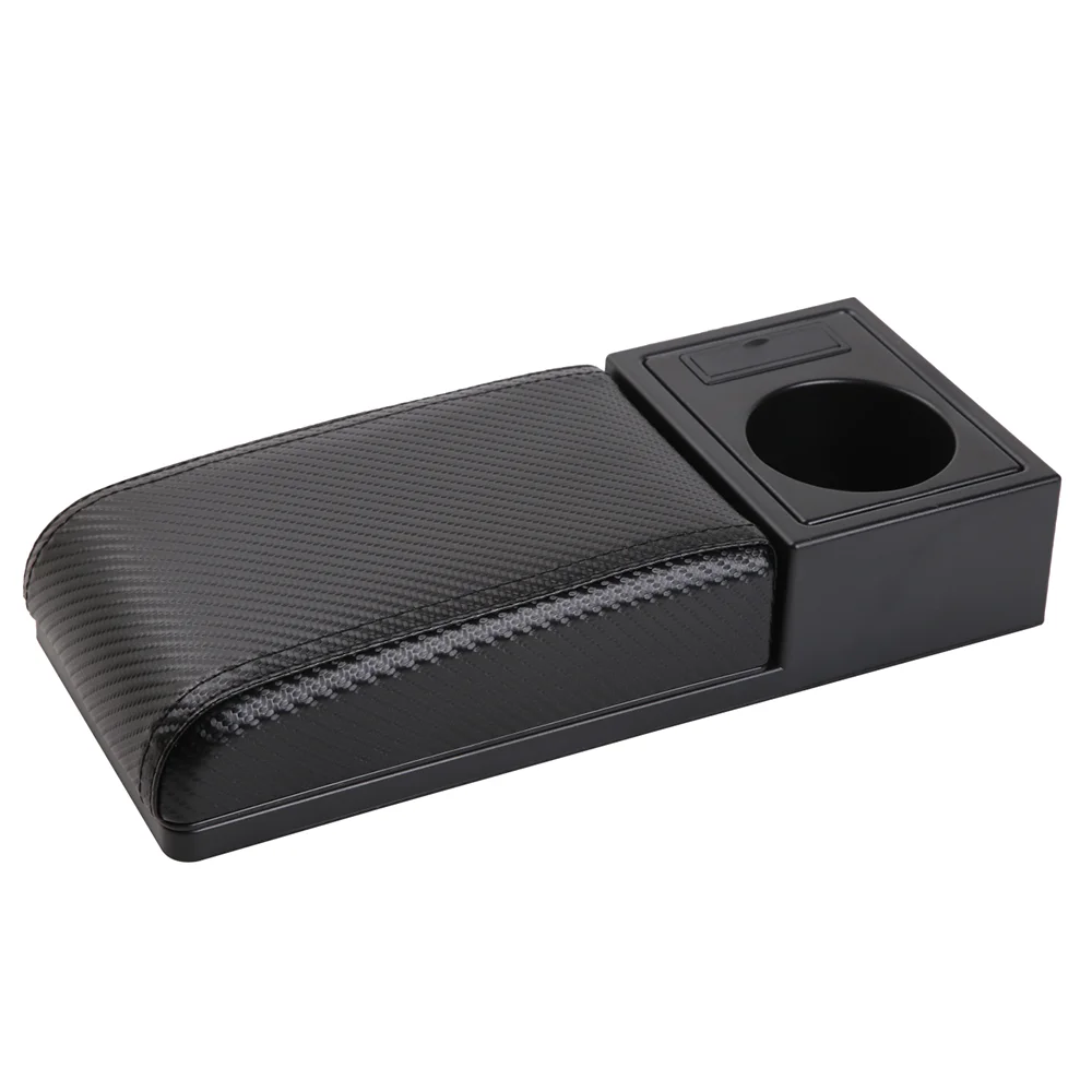 TIYPEOR Universal Fit Refit Auto Center Console Pad Leather Car Armrest Seat Box Cover
