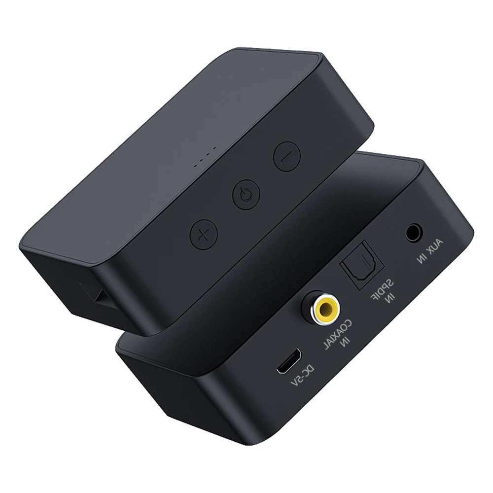 BT 5.2 Transmitter with 3.5mm AUX COAX Audio Ports Wireless Audio Transmitter for TV Home Stereo with LCD Display BT40C