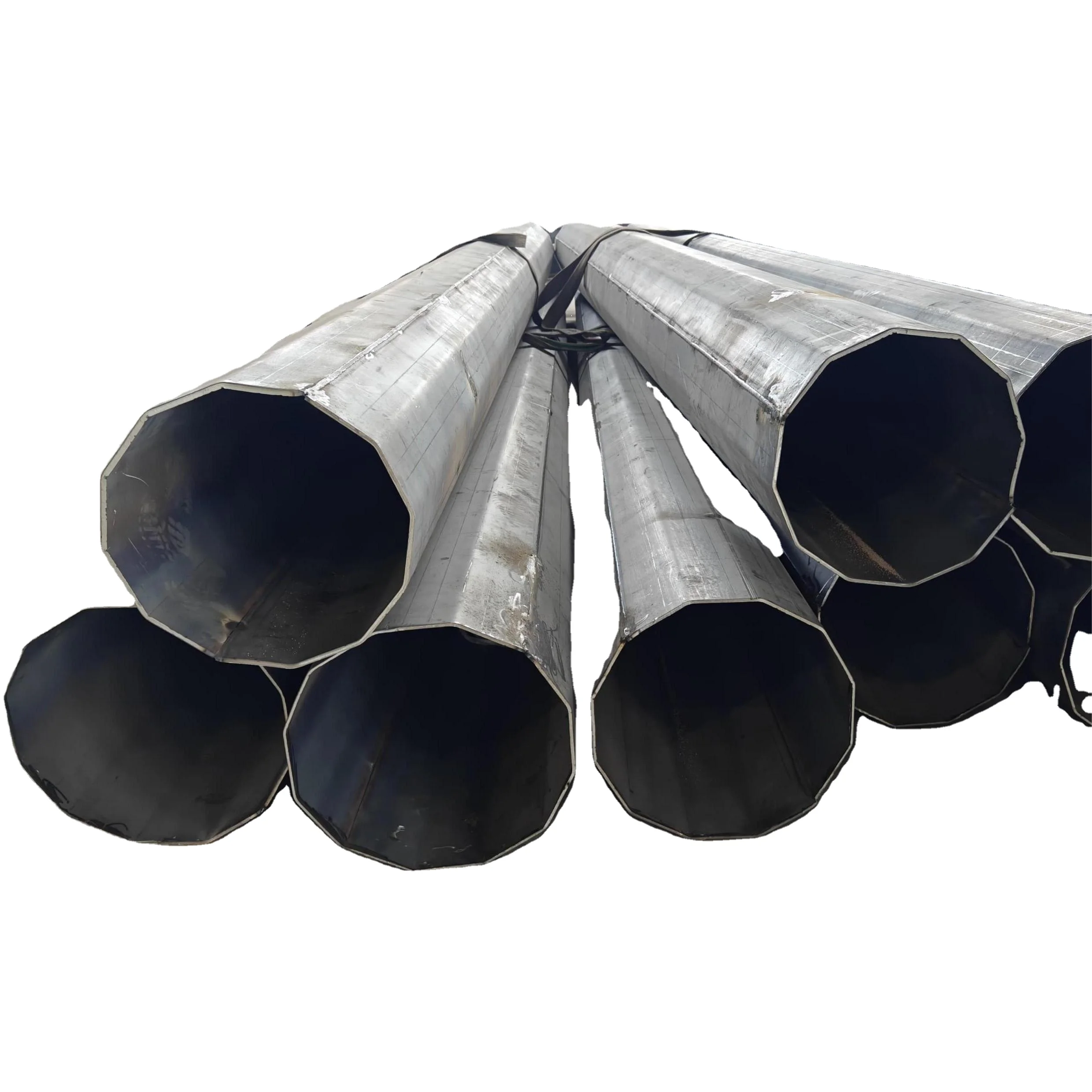 Оцинкованная стальная линия электропередачи монопольная башня