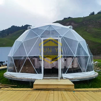 4m 5m 6m 7m 8m Diameter Strong Frame Design Dome Tent Outdoor Resort Geodesic House For Tourism Camp