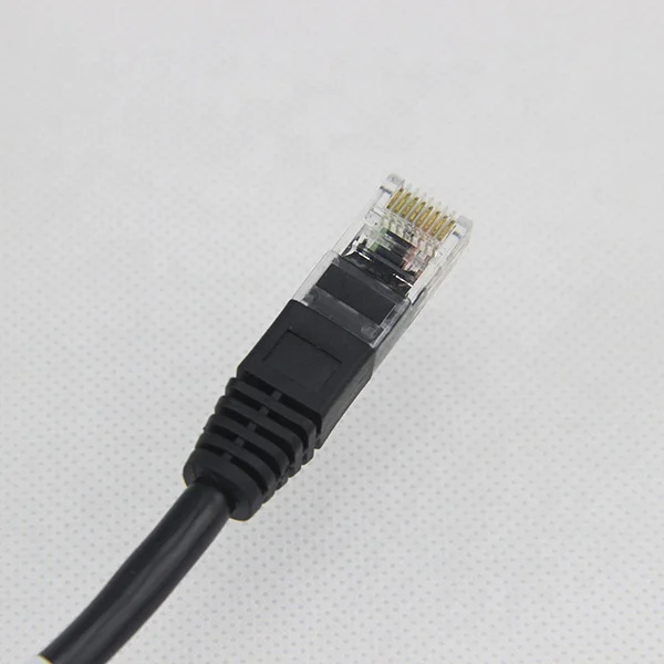 RJ45 1 Input 4 Output Splitters Branch Wire Y Connector Cable